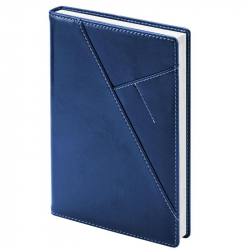 Ежедневник датированный на 2018 год InFolio Portland искусственная кожа А5 176 листов синий (140x200 мм)