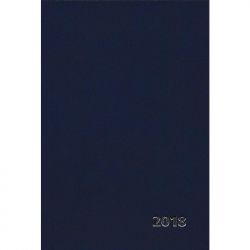 Ежедневник датированный на 2018 год Attache бумвинил А5 176 листов синий (145x205 мм)