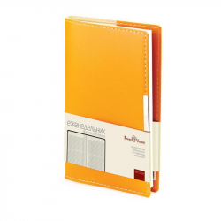 Еженедельник недатированный Bruno Visconti Metropol искусственная кожа А6 80 листов оранжевый (102x177 мм)